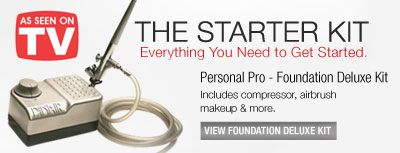 Airbrush Makeup Foundation Starter Kit System Machine - As Seen on TV