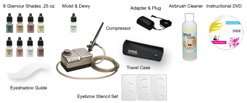 airbrush makeup kit available at MetrOasis� ATC